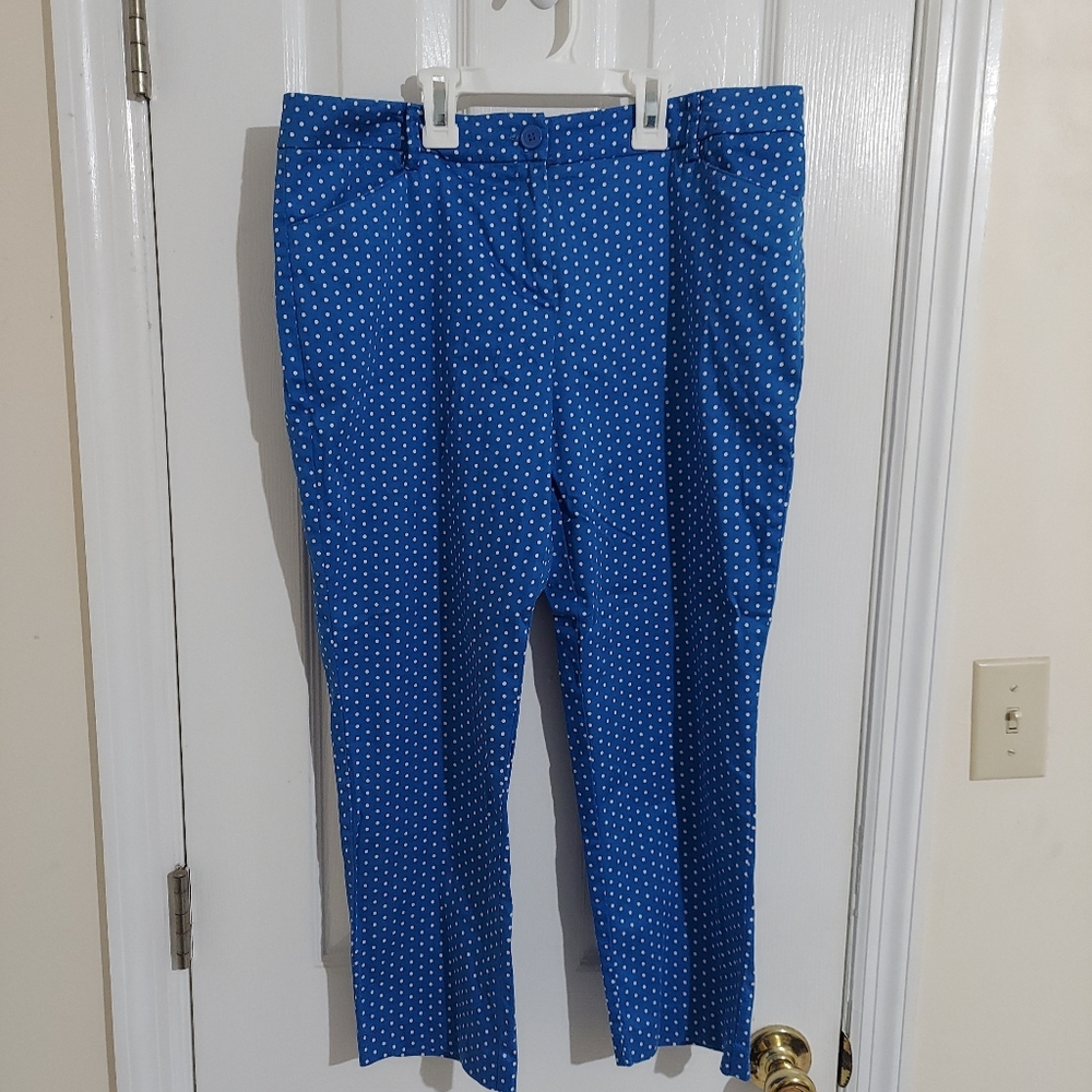Polka dot capris New York & Company